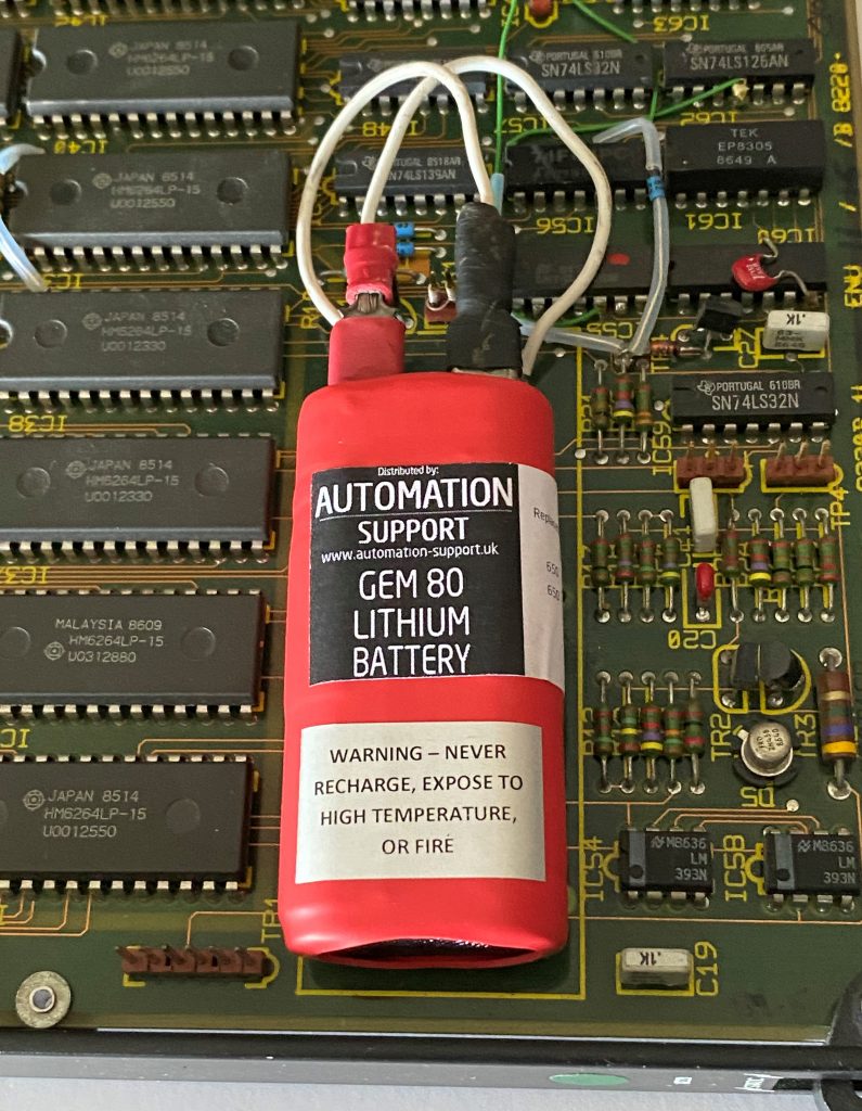 GEM 80 battery for RAM module